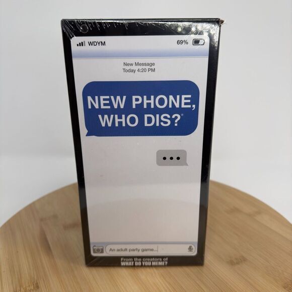 Other - What Do You Meme NPWD411 New Phone Who Dis? Blue White Card Board Game Ages 17+
